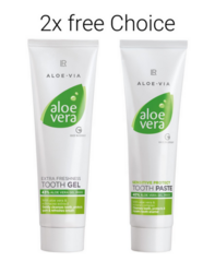 Aloe Vera Dentifricio, set da 2 (a scelta)